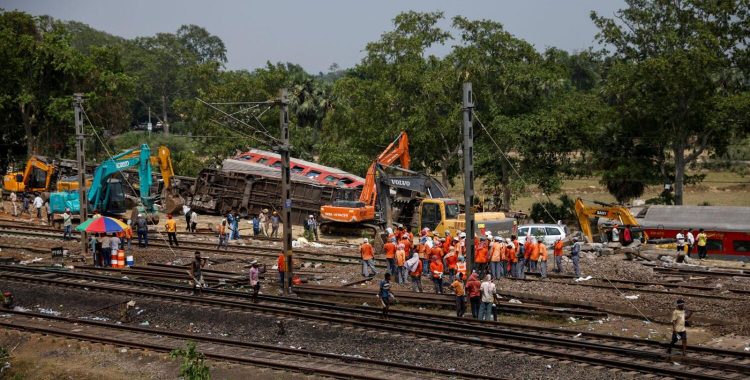 India three-train crash